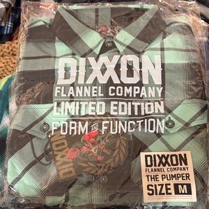 DIXXON The Pumper Limited Edition Mint and Black Plaid Shirt